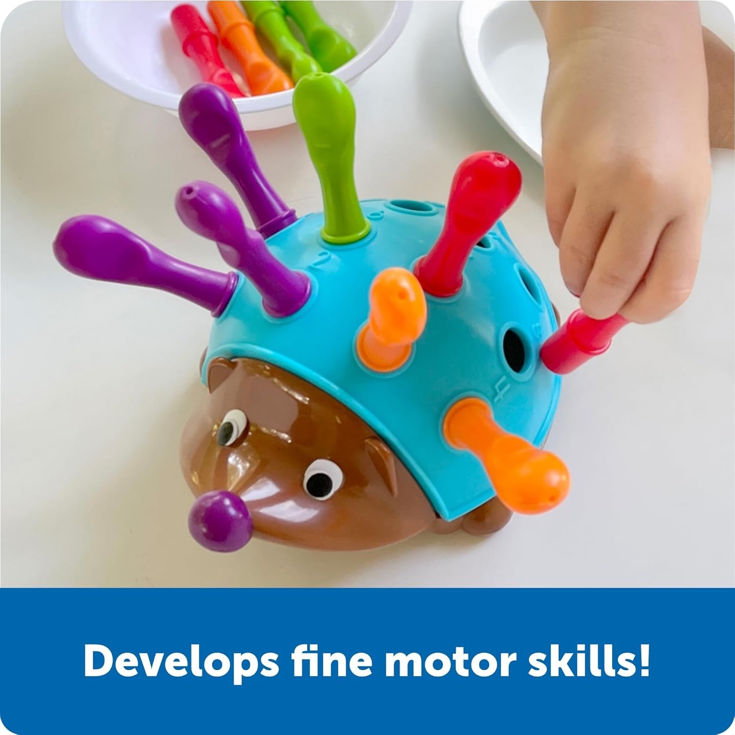 Spike the Fine Motor Hedgehog - Toddler Learning Toys, Fine Motor and Sensory Toys for Kids Ages 18+ Months, Montessori Toys