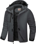 Men'S Waterproof Ski Jacket Warm Winter Snow Coat Mountain Windbreaker Hooded Raincoat